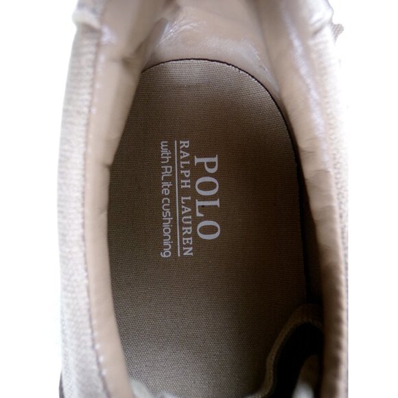 Polo Ralph Lauren Tan Sayer Canvas Low Top Lace Up Sneaker Mens 10.5 NEW #530 main image 7